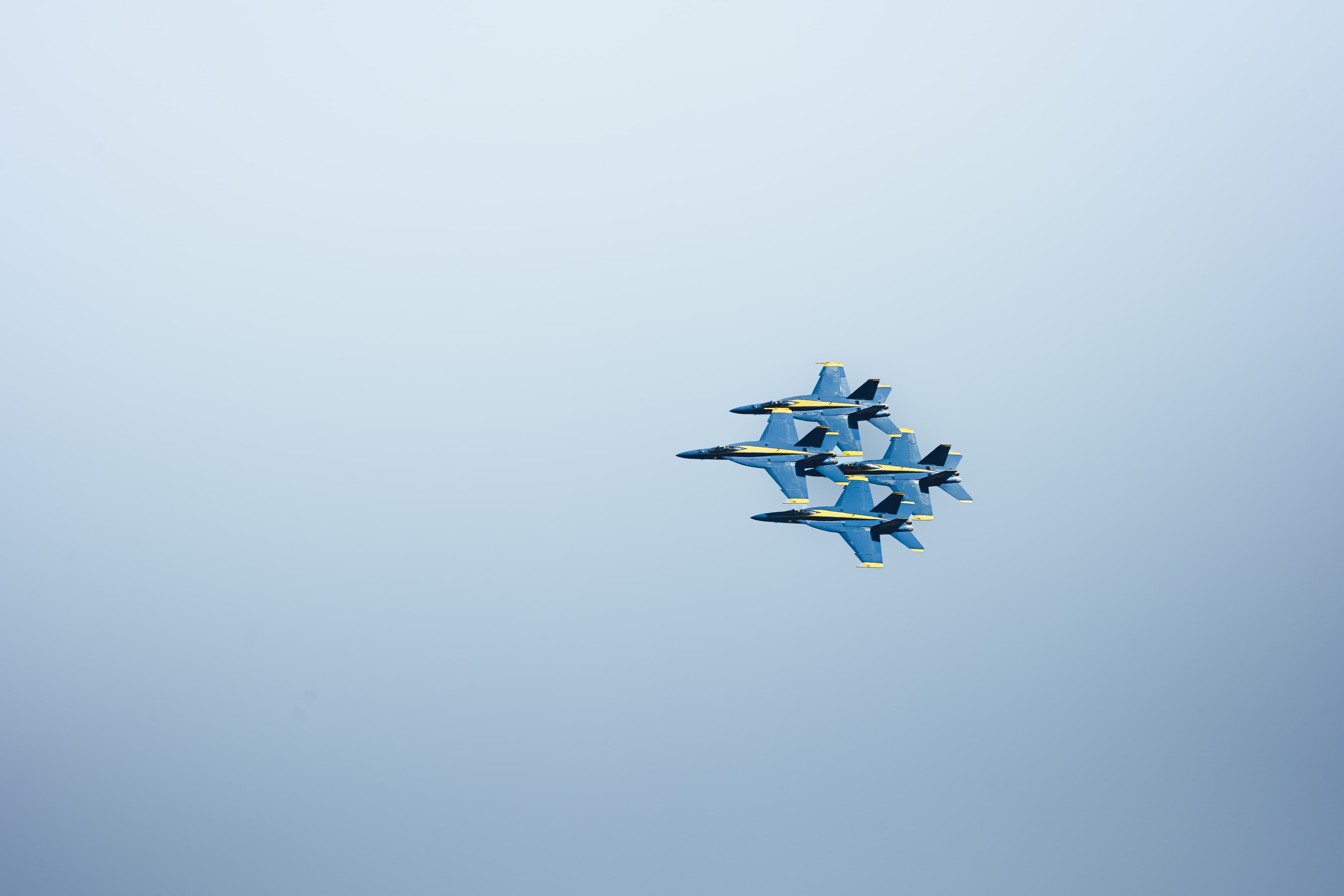 In formation